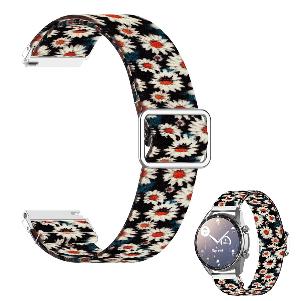 22mm Universal pattern printing nylon watch band - Chrysanthemum#serie_6