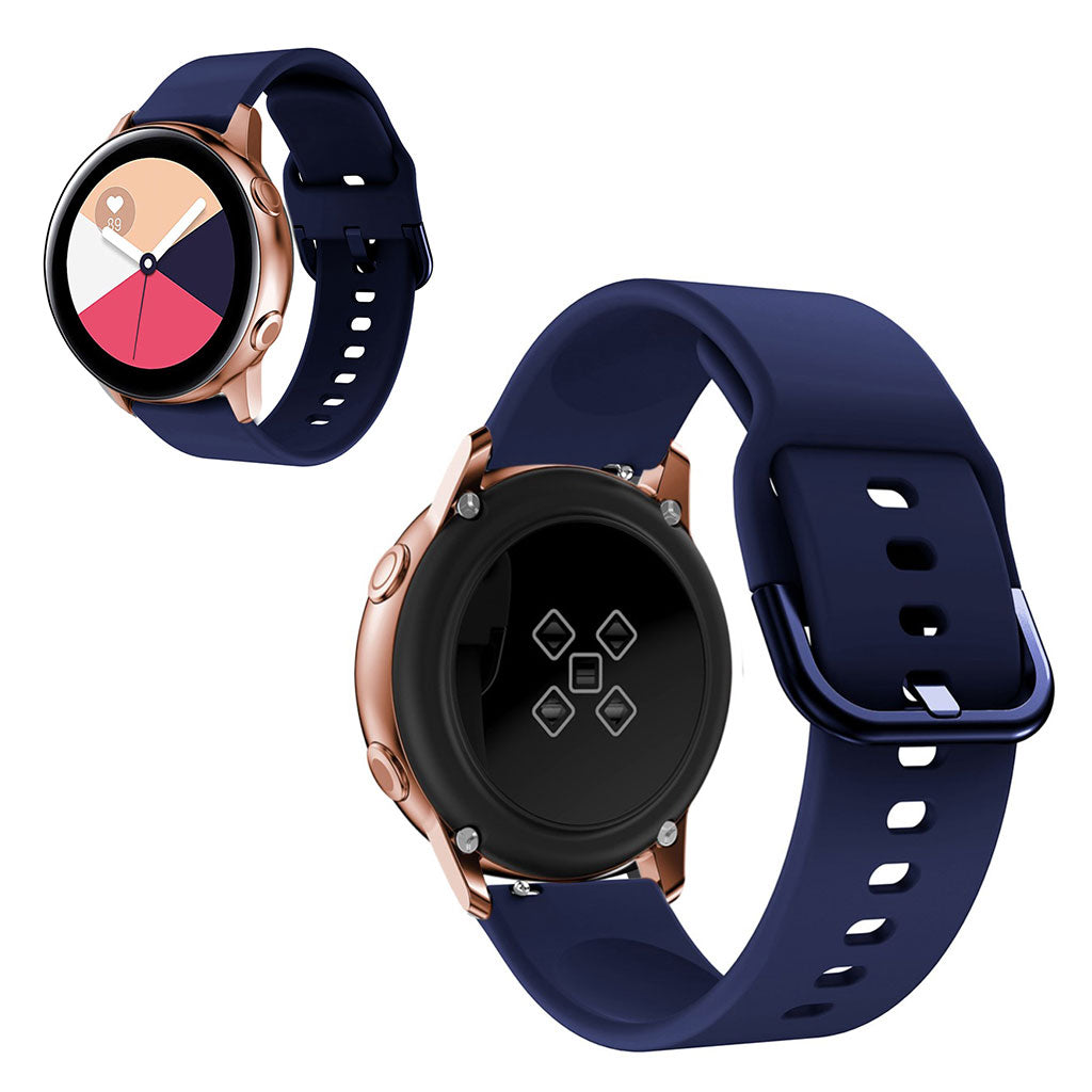 20mm Universal silicone watch band - Midnight Blue#serie_10