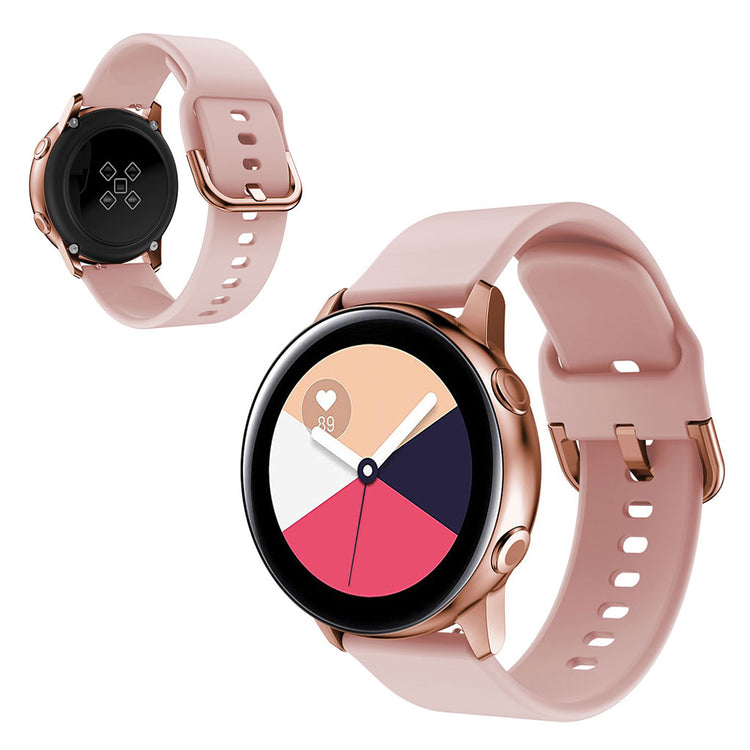 22mm Universal simple silicone watch band - Pink#serie_4