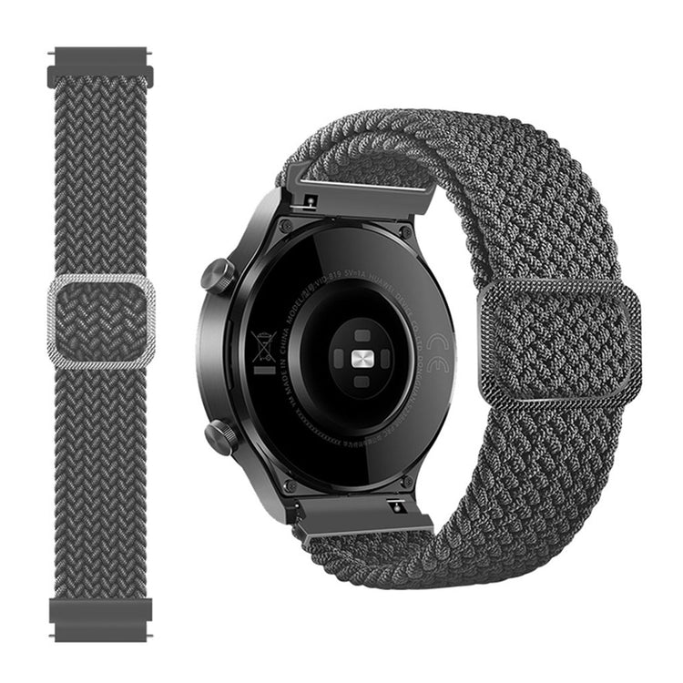 22m Universal braid pattern watch strap - Grey#serie_12