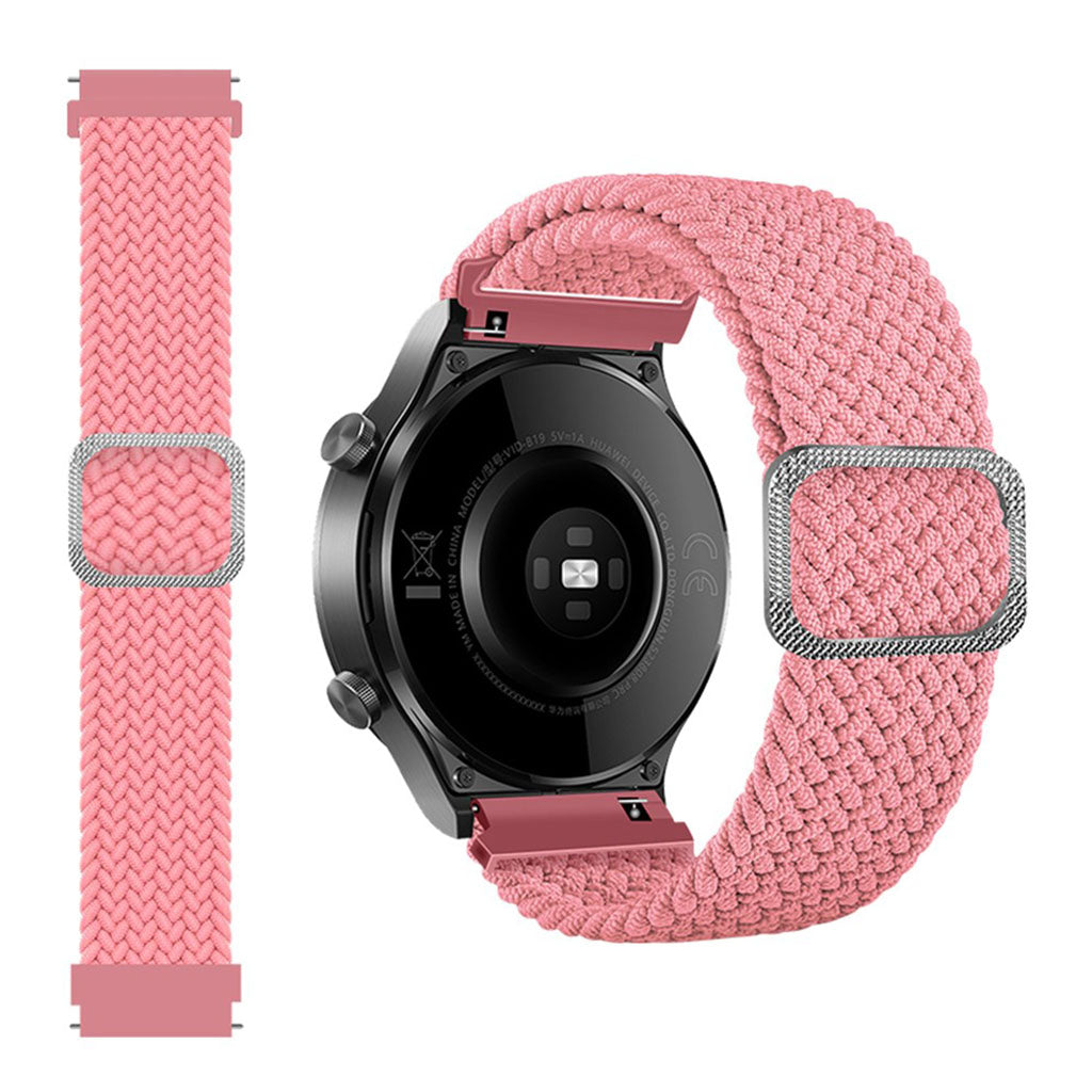 22m Universal braid pattern watch strap - Pink#serie_7