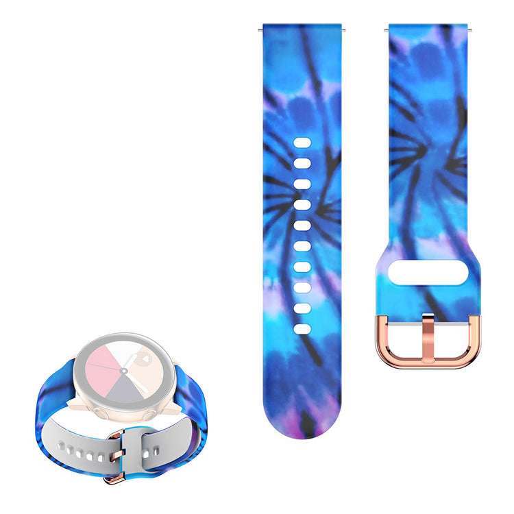 22mm Universal cool pattern silicone watch strap - Polar Lights#serie_17