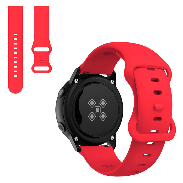 22mm Universal simple silicone watch strap - Red#serie_4