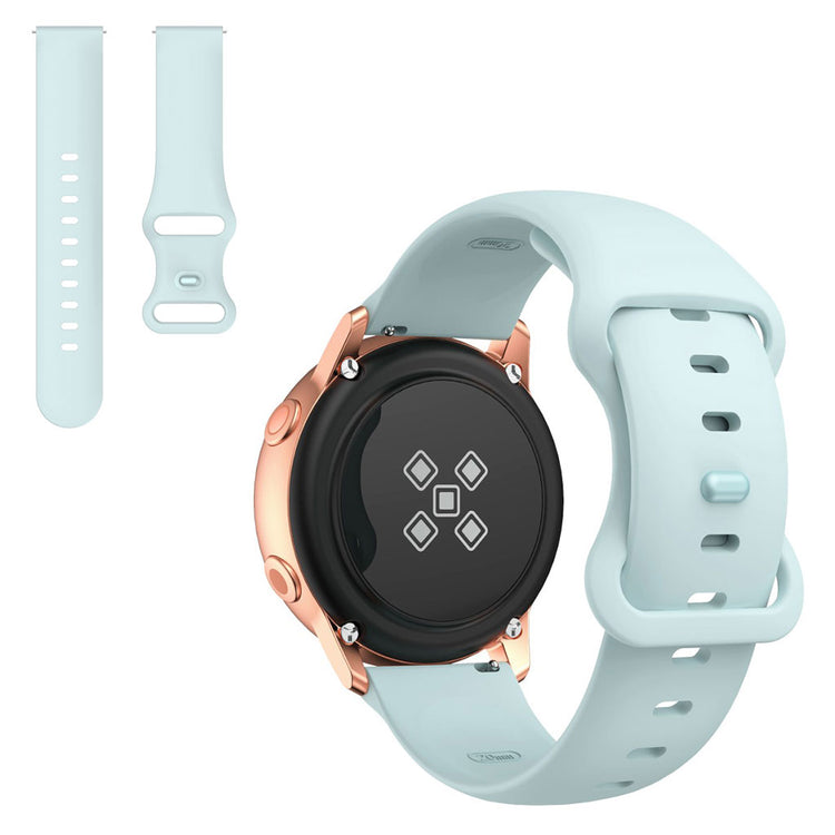 22mm Universal simple silicone watch strap - Baby Blue#serie_7