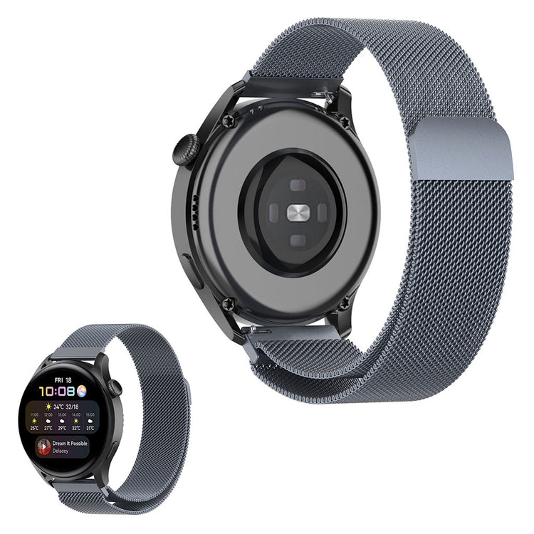 22mm Universal stainless steel watch strap - Space Gray#serie_1