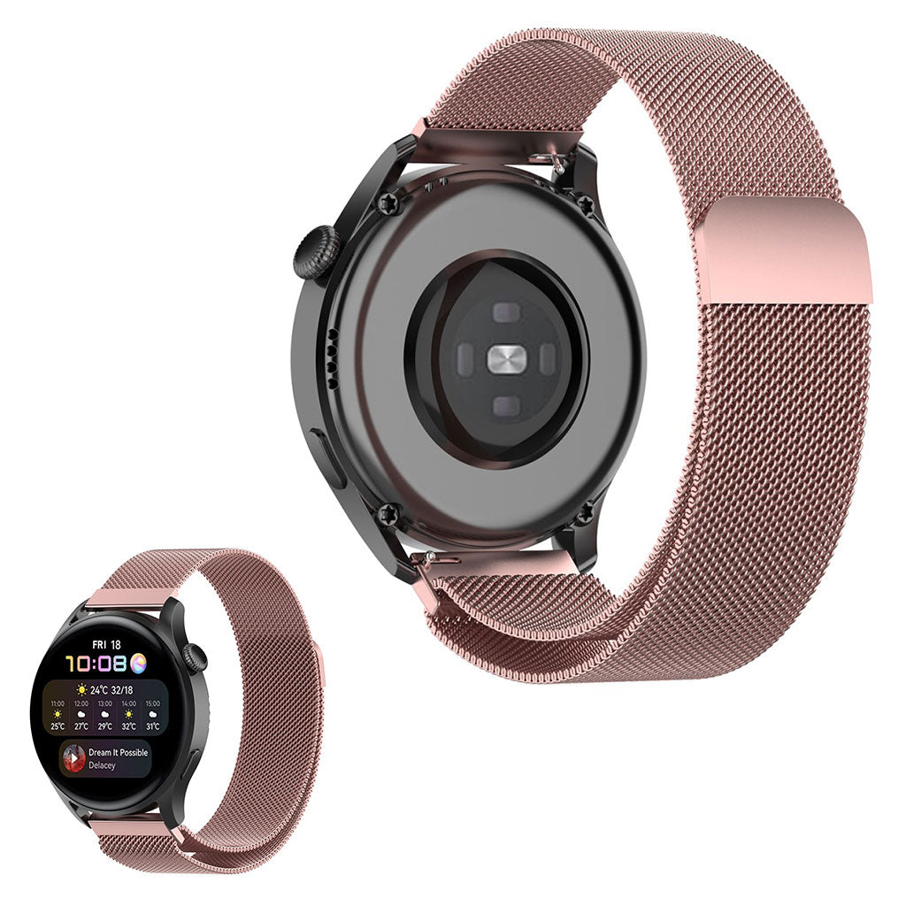 22mm Universal stainless steel watch strap - Rose Pink#serie_2