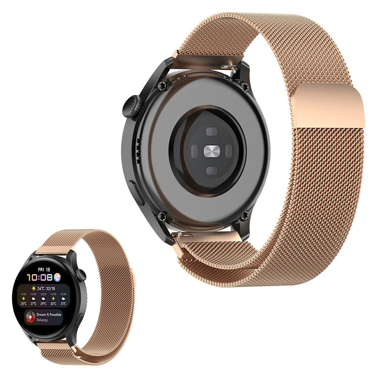 22mm Universal stainless steel watch strap - Rose Gold#serie_3