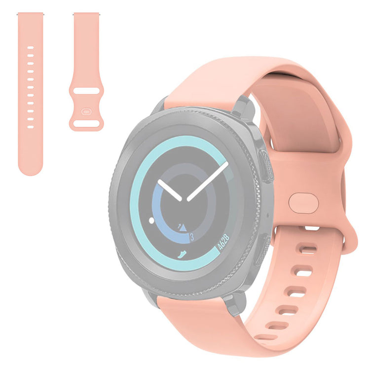 22mm Universal simple silicone watch strap - Pink#serie_1