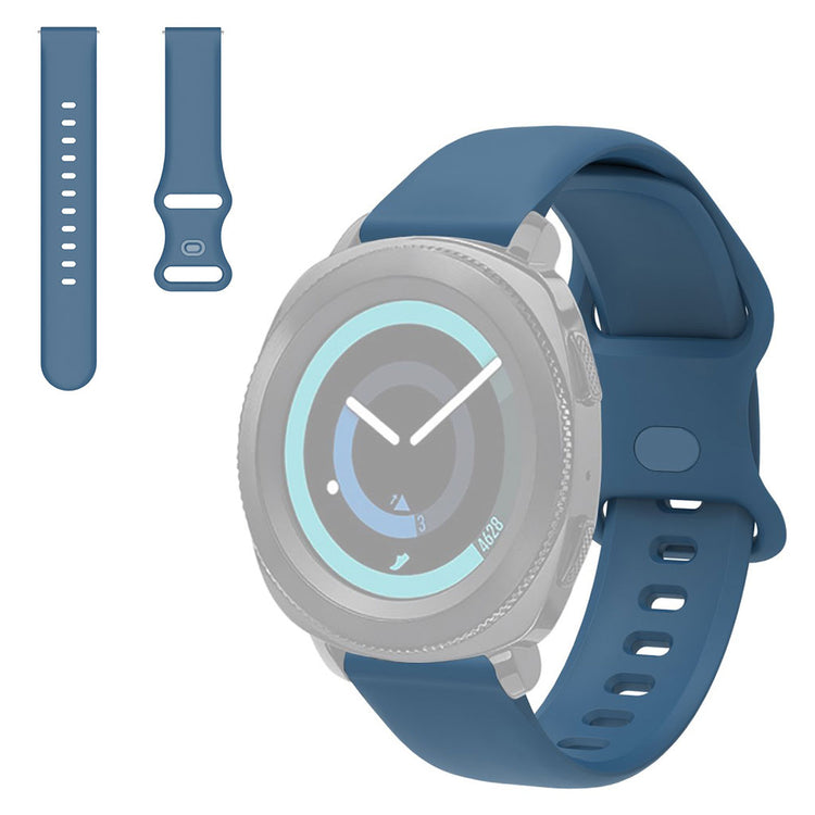 22mm Universal simple silicone watch strap - Midnight Blue#serie_10