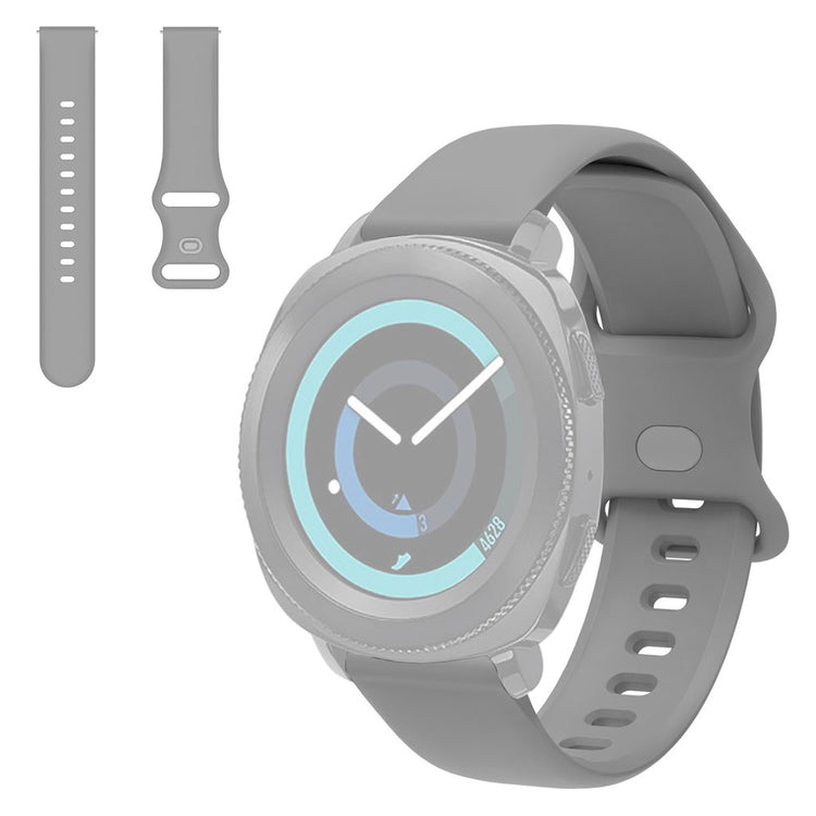 22mm Universal simple silicone watch strap - Grey#serie_5