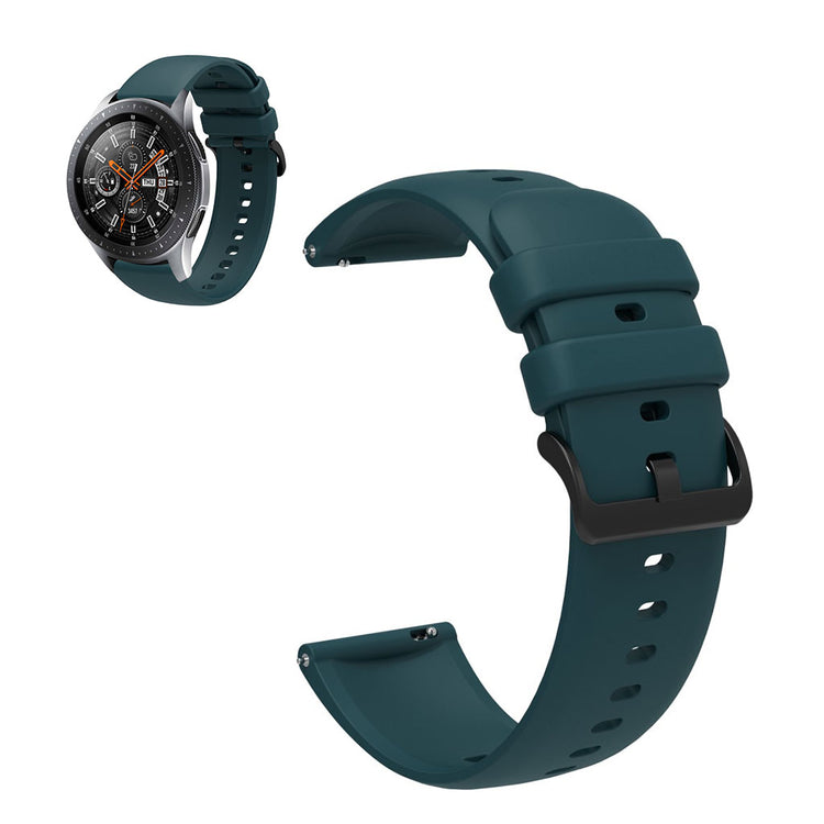 22mm Universal sporty silicone watch strap - Army Green#serie_9