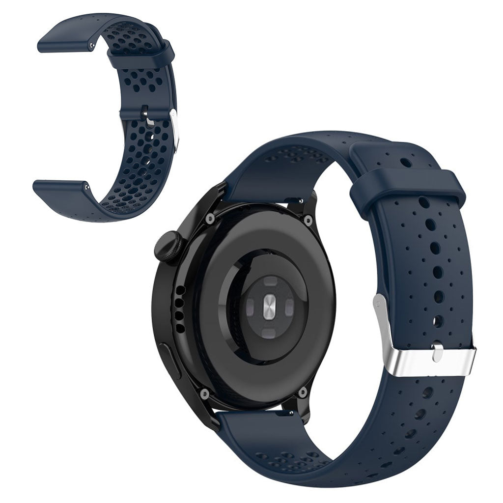 22mm Universal silicone adjustable watch strap - Navy Blue#serie_2