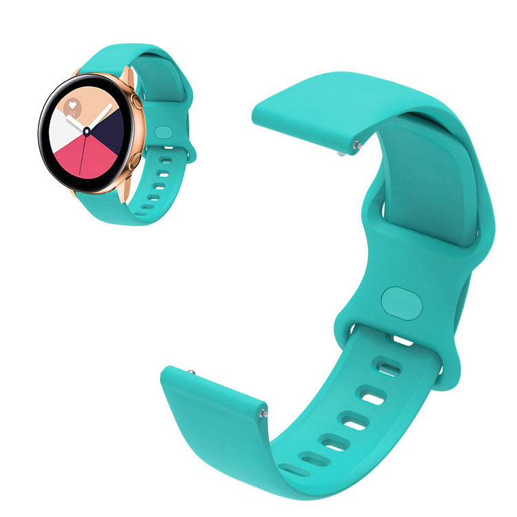 22mm Universal sport silicone watch strap - Lake Blue#serie_4