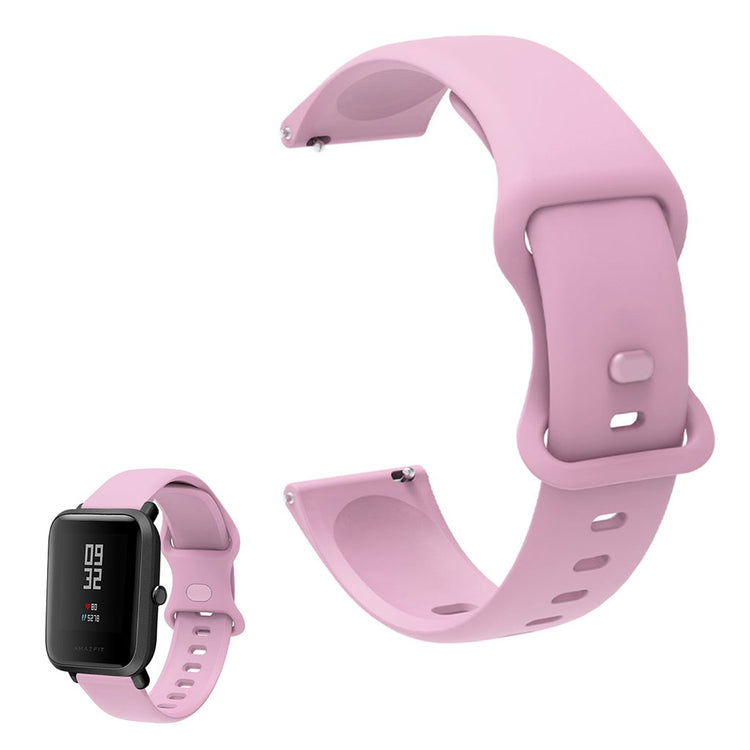 20mm Universal comfortable silicone watch strap - Light Purple#serie_4