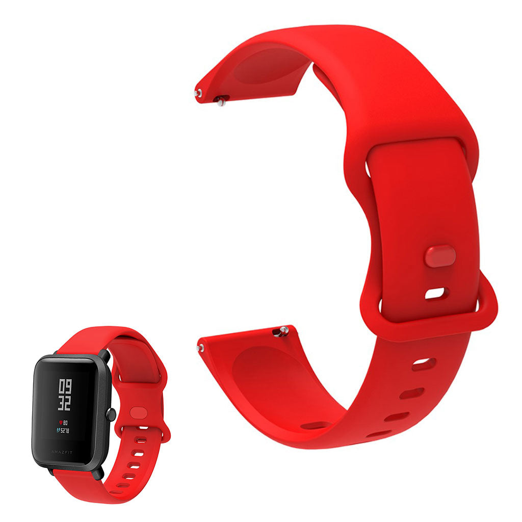 20mm Universal comfortable silicone watch strap - Red#serie_5