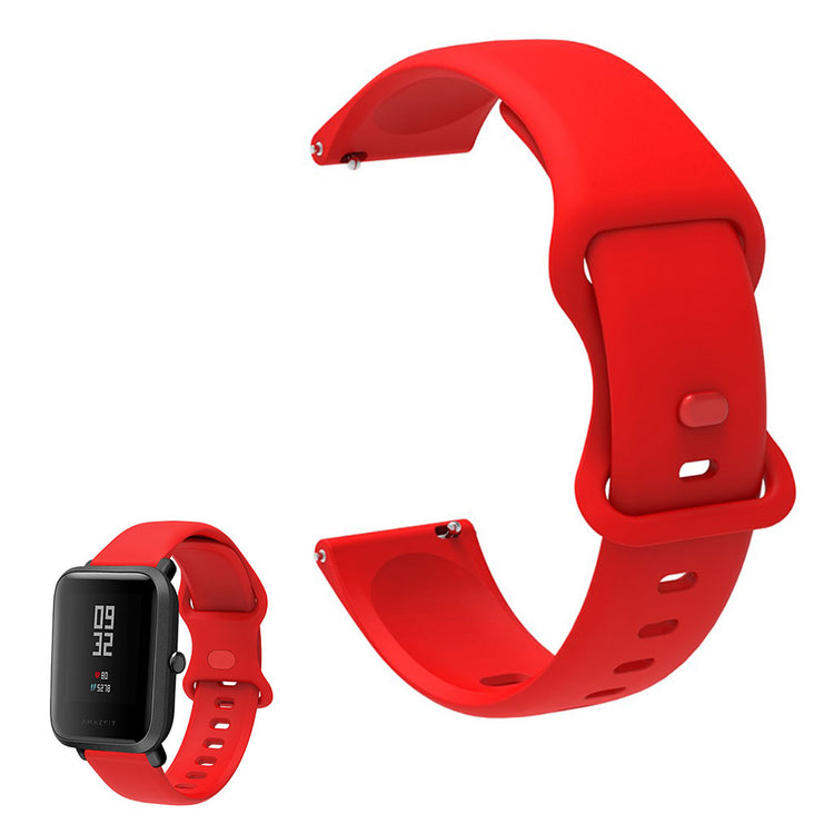 20mm Universal comfortable silicone watch strap - Red#serie_5