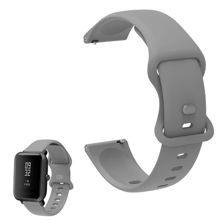 20mm Universal comfortable silicone watch strap - Grey#serie_6