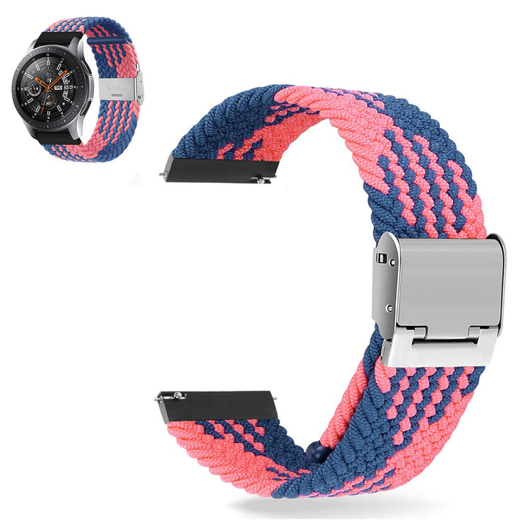 20mm Universal elastic nylon watch strap - Blue / Pink#serie_12
