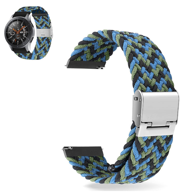 20mm Universal elastic nylon watch strap - Blue Camouflage#serie_13