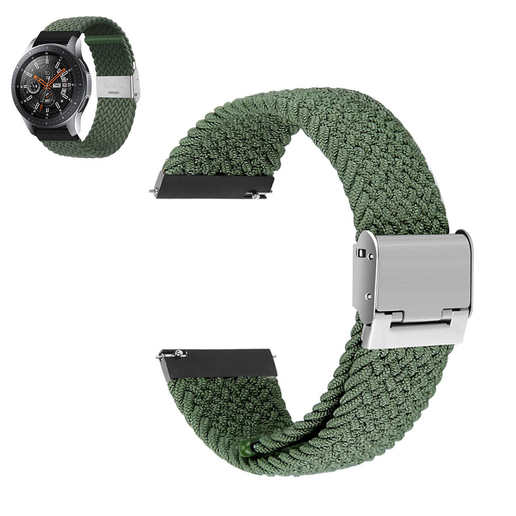 20mm Universal elastic nylon watch strap - Green#serie_14