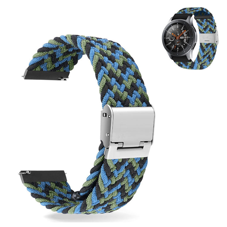 22mm Universal elastic nylon watch strap - Blue Camouflage#serie_13