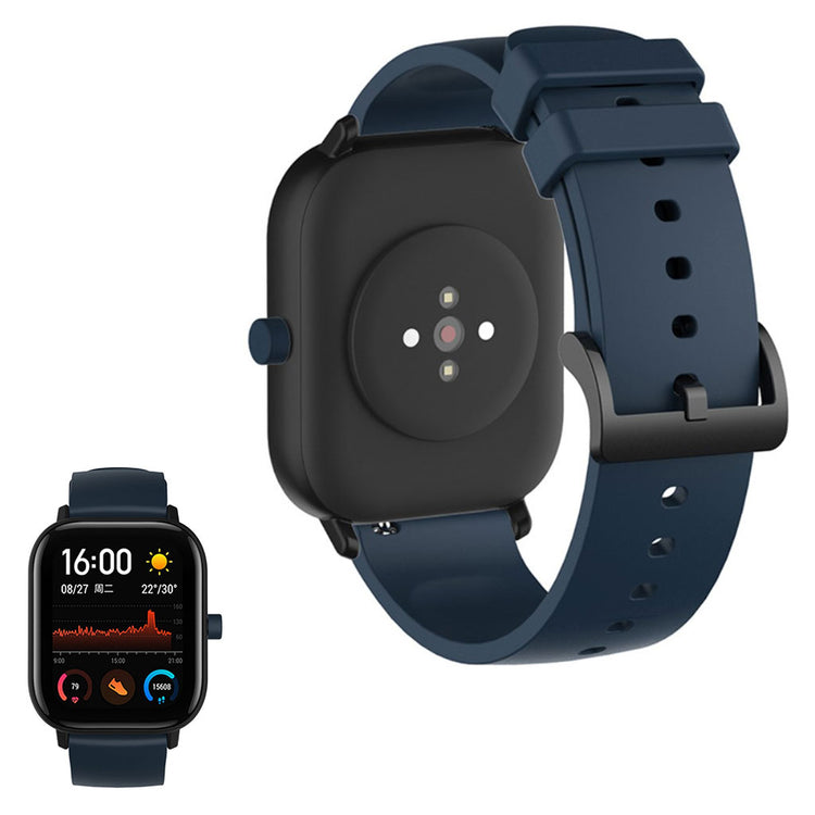 20mm Universal replacement silicone watch strap - Navy Blue#serie_3