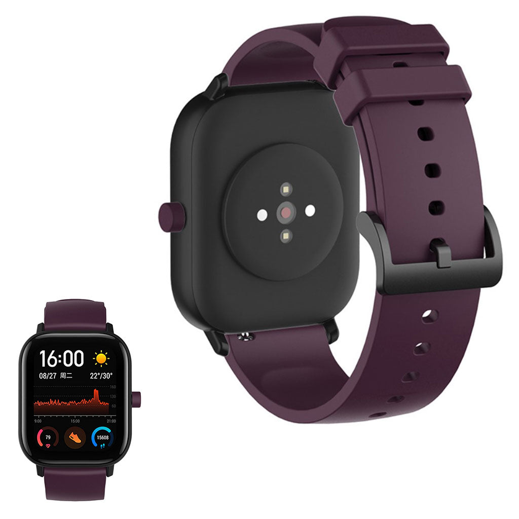 20mm Universal replacement silicone watch strap - Purple#serie_4