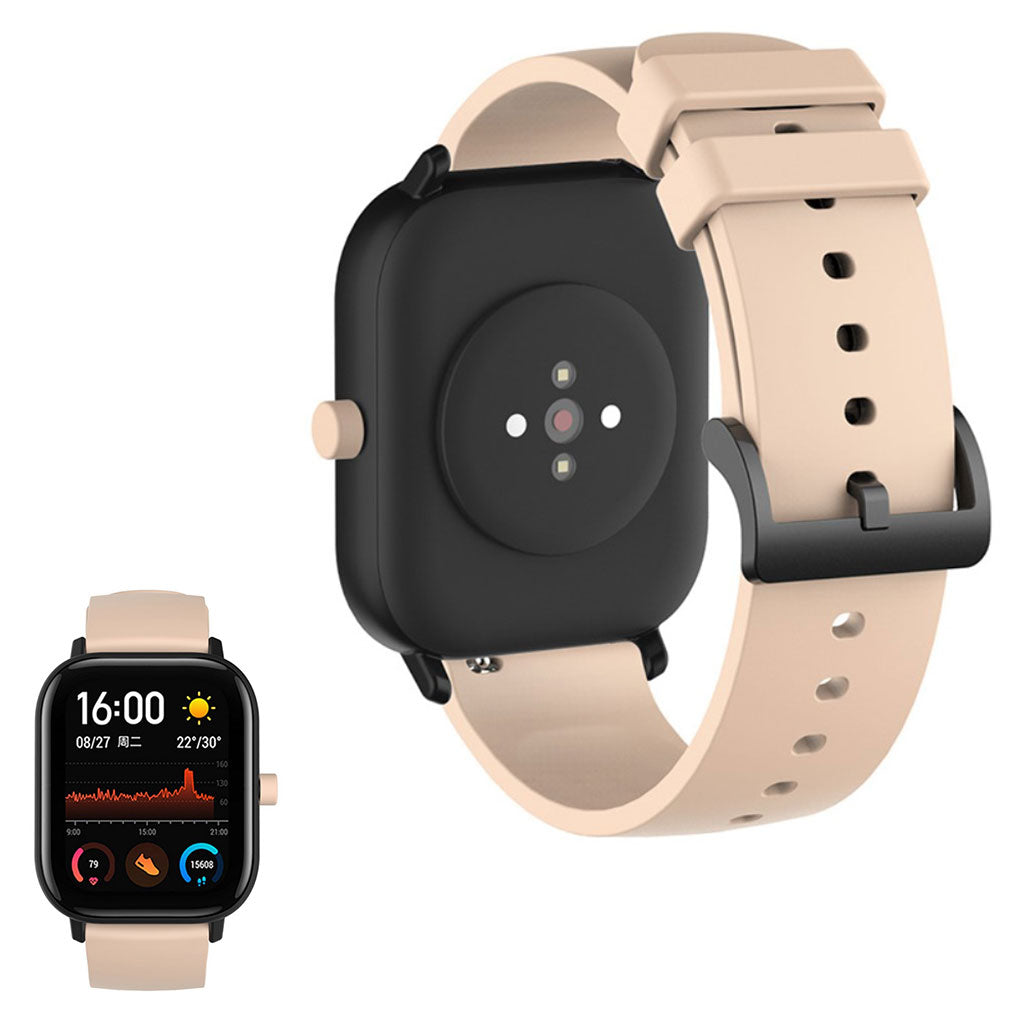 20mm Universal replacement silicone watch strap - Khaki#serie_7