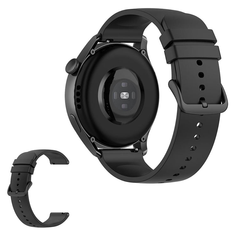 22mm Universal simple watch strap - Black#serie_1