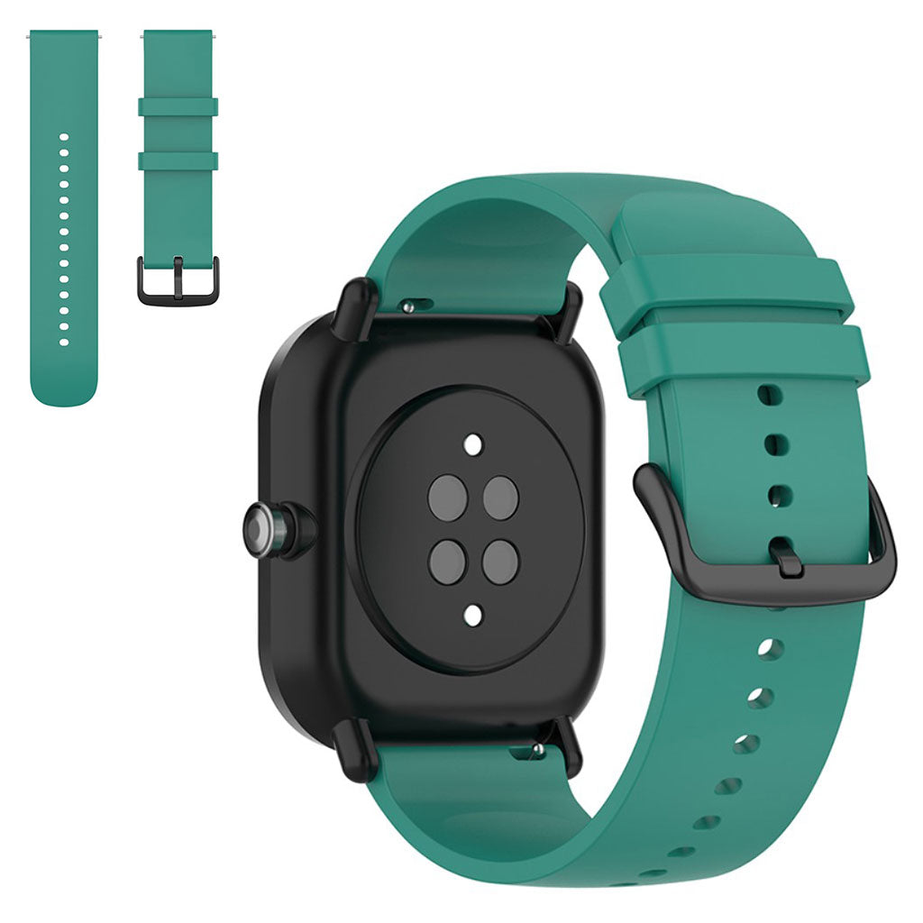 20mm Universal silicone replacement watch strap - Dark Green#serie_11