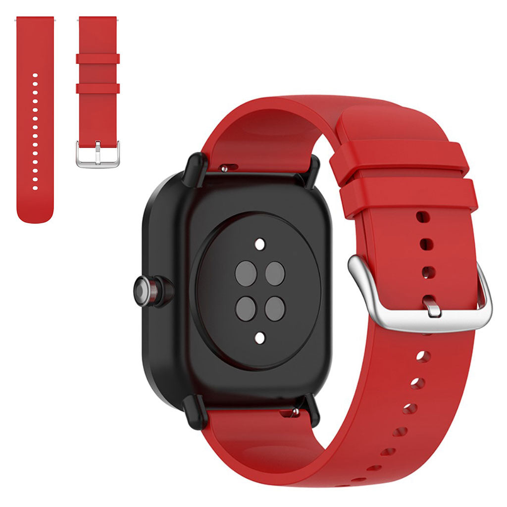 20mm Universal silicone replacement watch strap - Red#serie_5