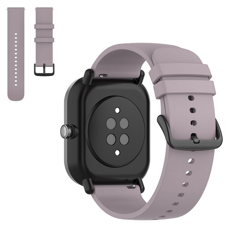 20mm Universal silicone replacement watch strap - Light Purple#serie_8