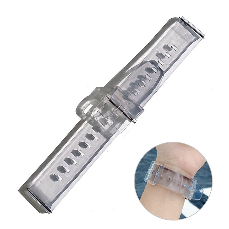 20mm Universal lovely transparent style watch strap - Grey#serie_3