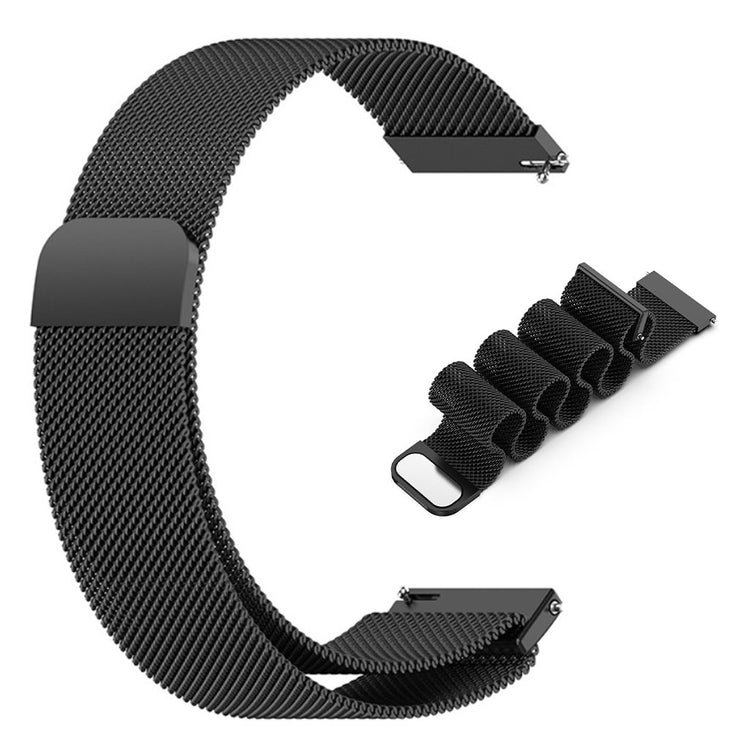 20mm Universal simple stainless steel watch strap - Black#serie_1