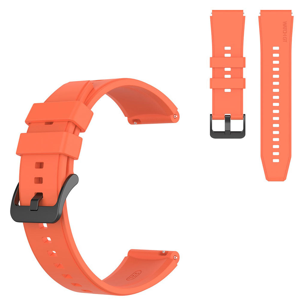 22mm Universal silicone watch strap - Orange#serie_6