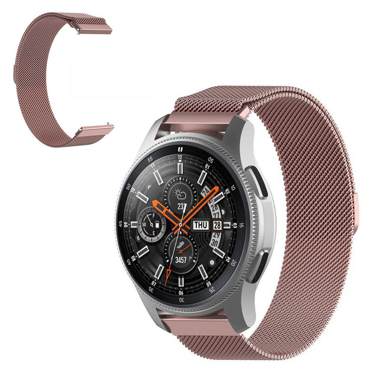 Universal milanese stainless steel watch band - Pink#serie_4