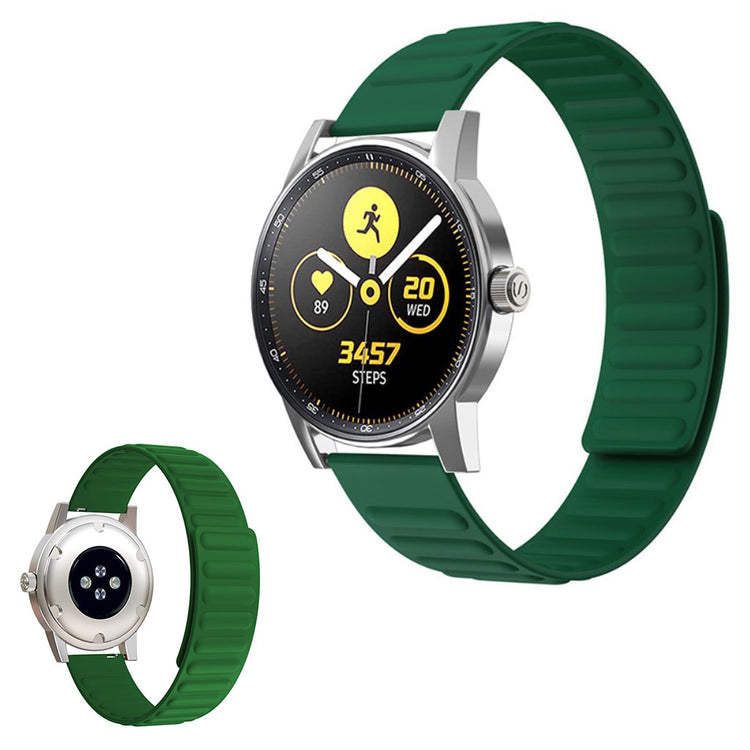 22mm Universal flexible silicone watch strap - Green#serie_1