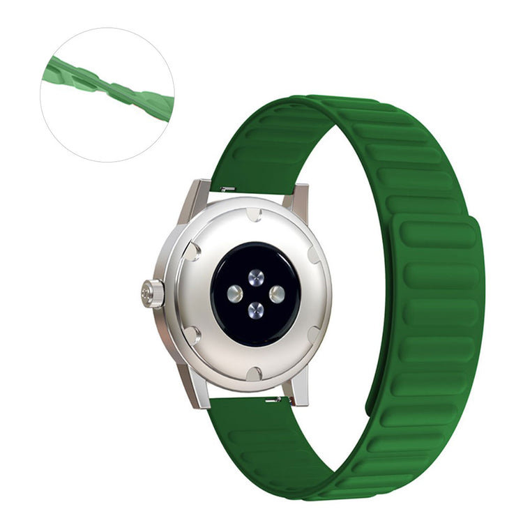 20mm Universal flexible silicone watch strap - Green#serie_1