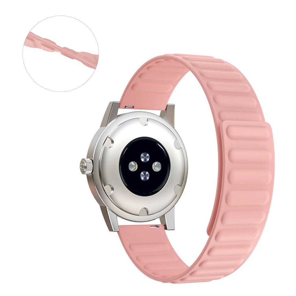 20mm Universal flexible silicone watch strap - Pink#serie_12