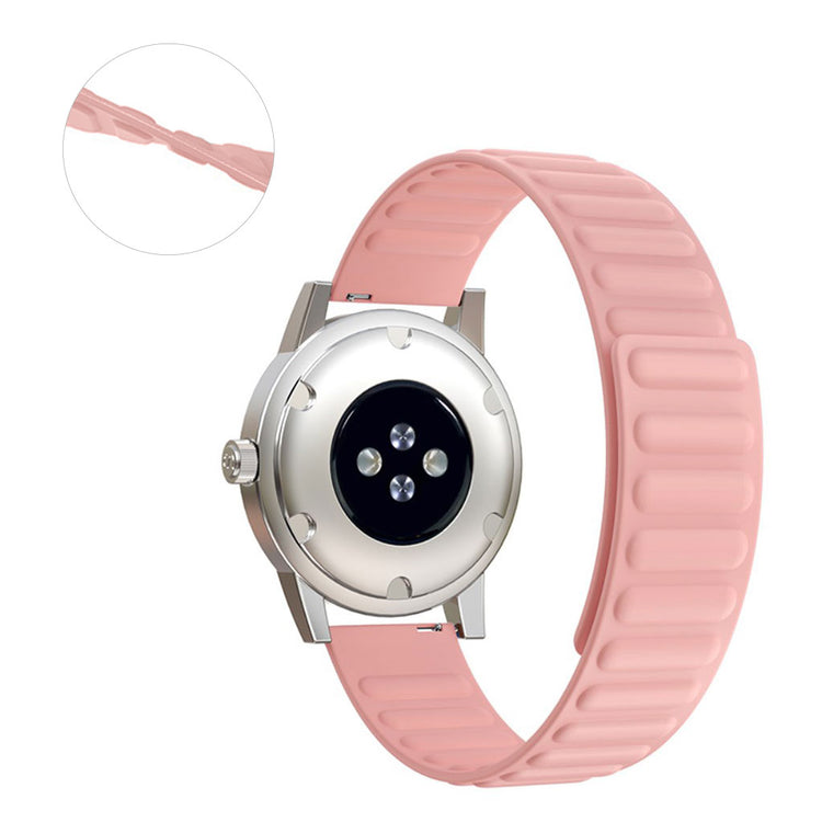 20mm Universal flexible silicone watch strap - Pink#serie_12