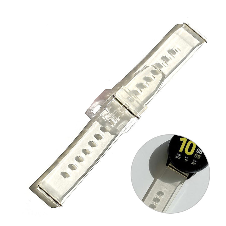 22mm Universal lovely transparent style watch strap - Yellow#serie_3