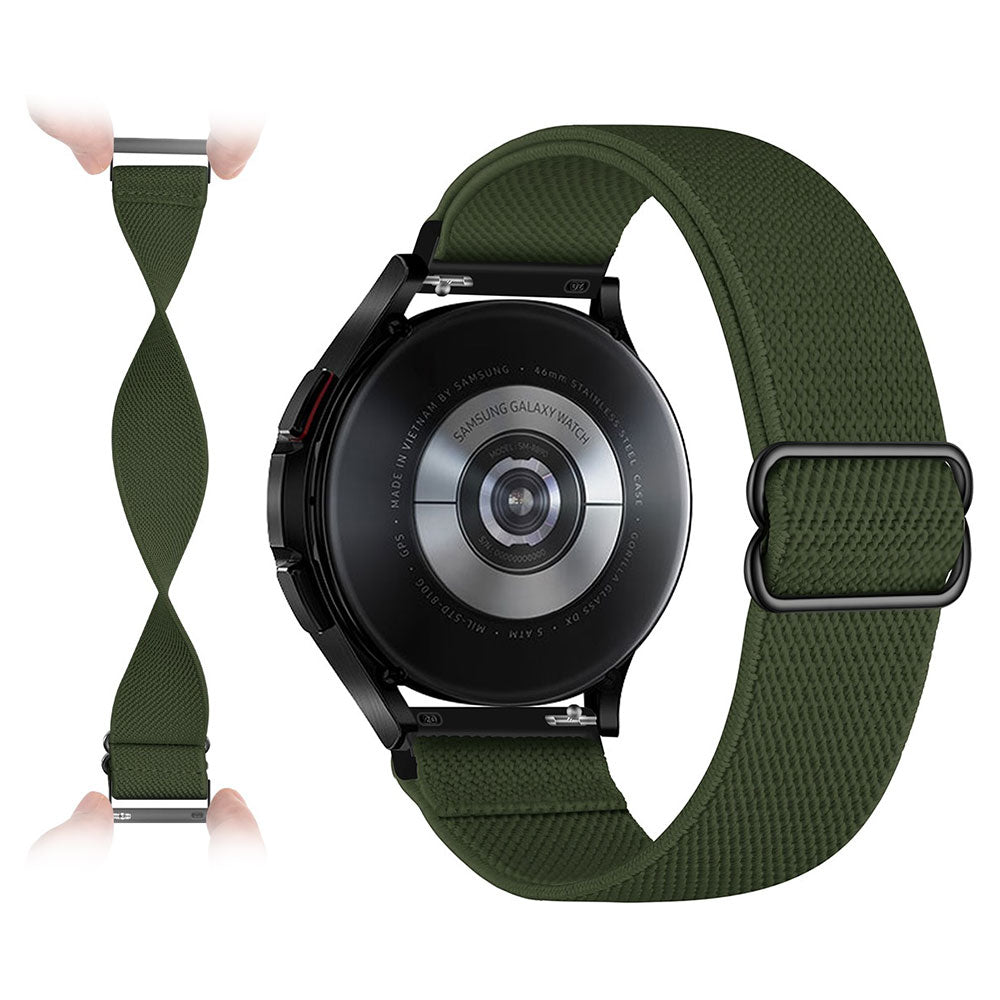 22mm Universal nylon elastic watch strap - Army Green#serie_3
