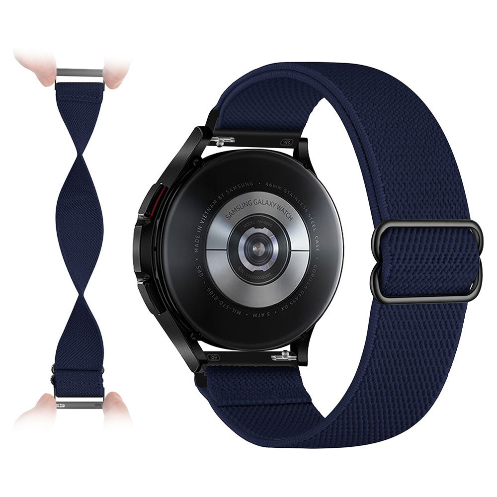 22mm Universal nylon elastic watch strap - Midnight Blue#serie_4