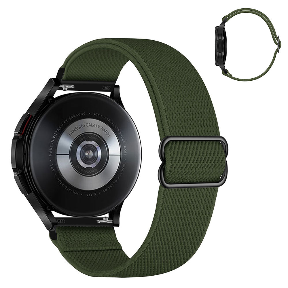 20mm Universal nylon elastic watch strap - Army Green#serie_2