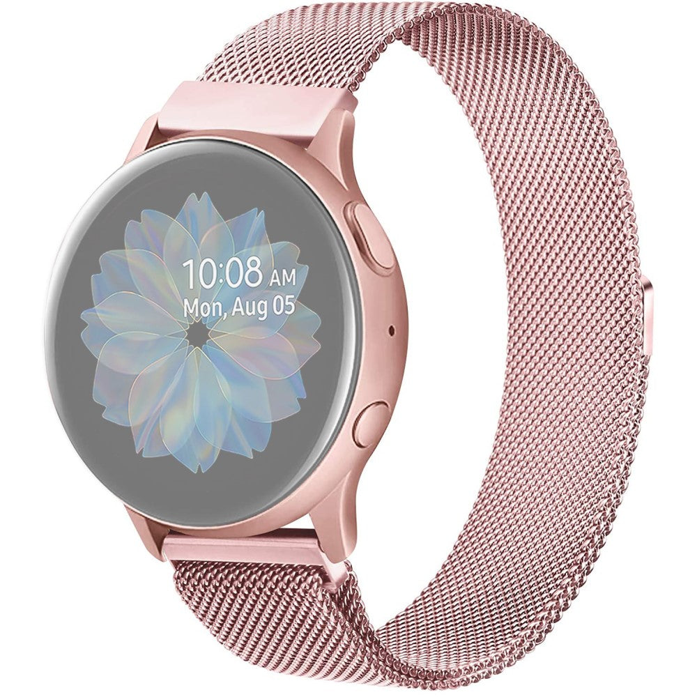 22mm Universal JLT milanese stainless steel watch strap - Pink#serie_2