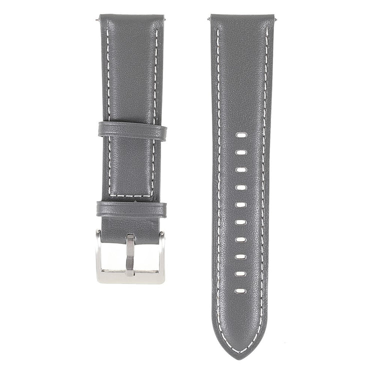 22m Universal quick release genuine leather watch strap - Grey#serie_3