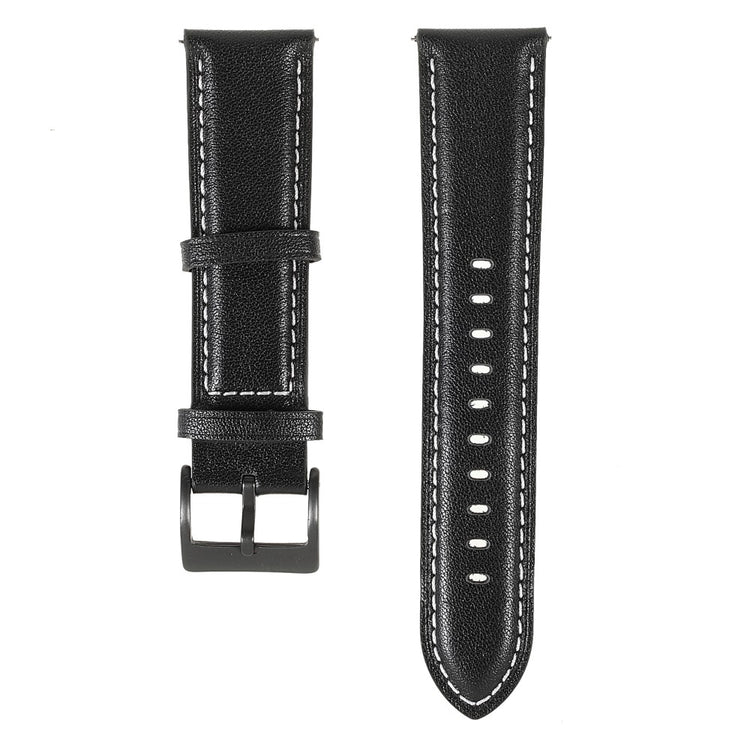 22m Universal quick release genuine leather watch strap - Black#serie_4