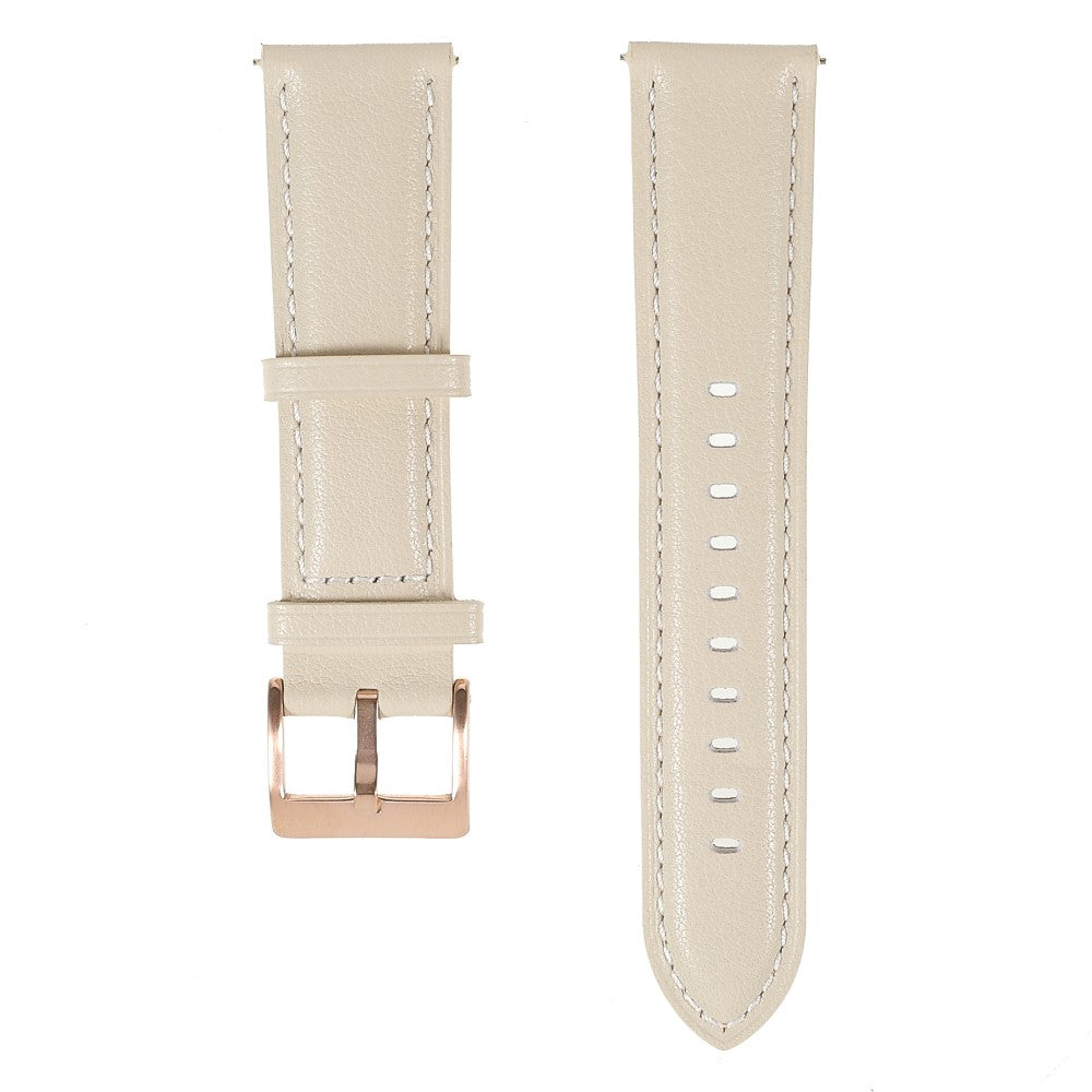 22m Universal quick release genuine leather watch strap - Beige#serie_9