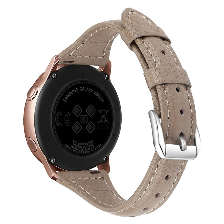 20mm Universal simple genuine leather watch strap with - Grey#serie_7