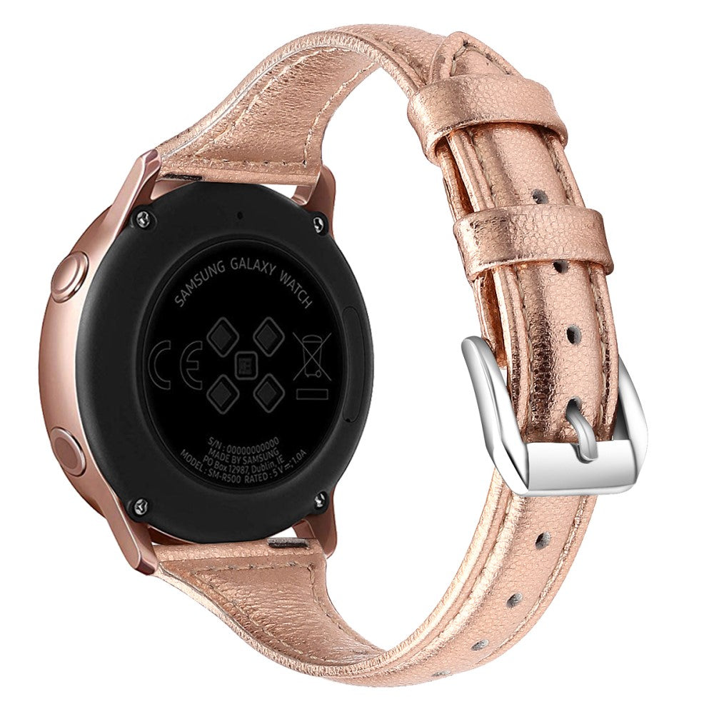 22mm Universal simple genuine leather watch strap with - Rose Gold#serie_11